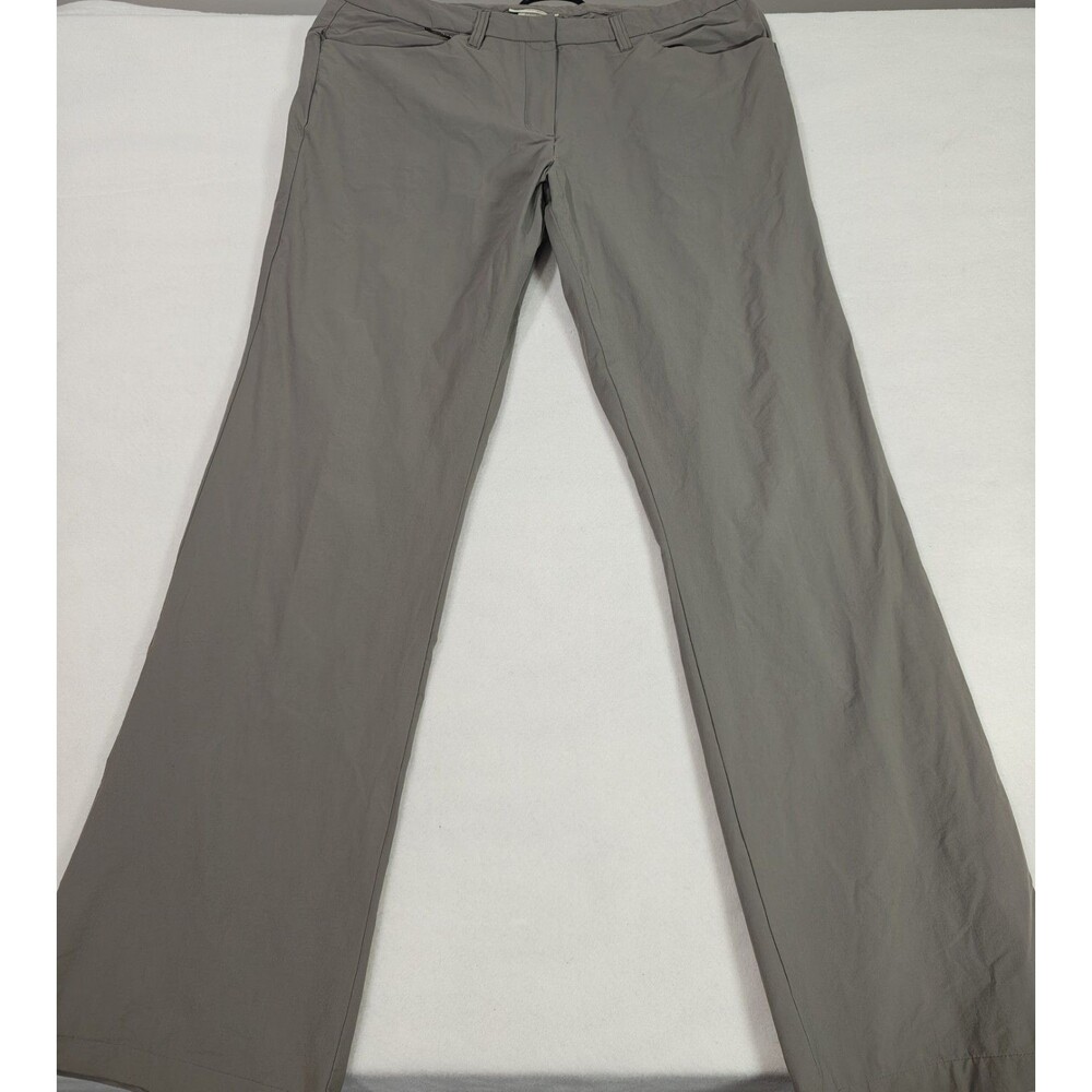 ExOfficio Womens 14 Hiking Pants Gray Nylon Cargo Straight Leg Outdoor Travel